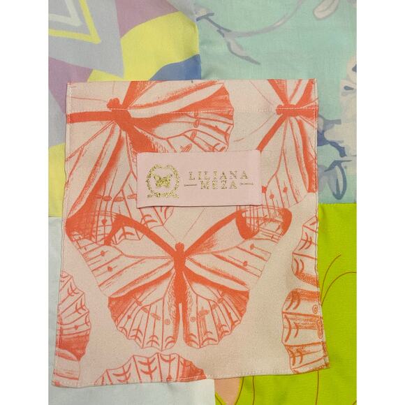 LILIANA MEZA Patchwork Tote Bag, Butterfly Print Tote Bag - Picture 3 of 6